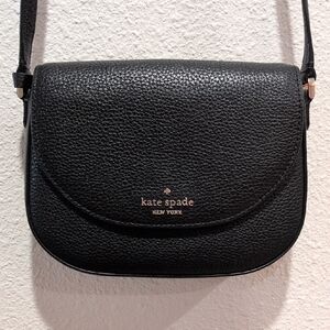 Kate Spade Black Textured Crossbody Bag